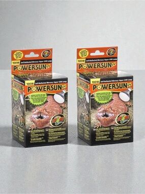 Zoo Med PowerSun UV Mercury Vapor Lamp 100 Watts (2 Pack)​